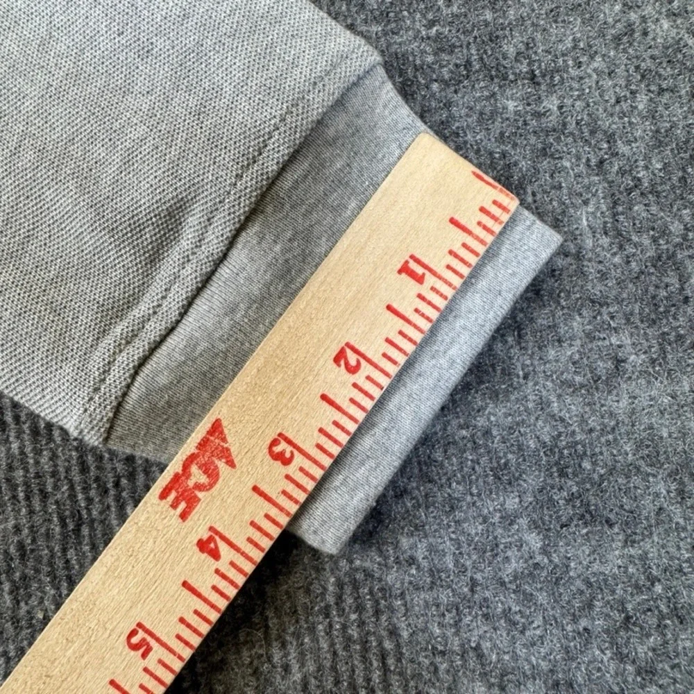 NWT Gap Kids Boys XXL 14-16 Grey Organic Cotton Long Sleeve Pique Polo Shirt NEW